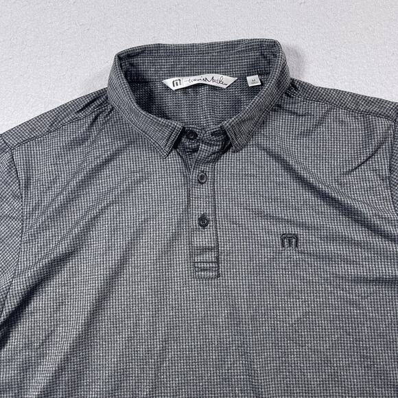 Travis Mathew Polo Shirt Mens Medium Gray Performance Golf Stretch Lightweight‎ - Picture 2 of 9